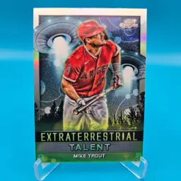 Mike Trout 2024 Topps Cosmic Chrome Extraterrestrial Talent Los Angeles Angels