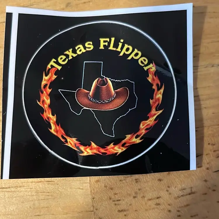 Texas flipper stickers free shipping