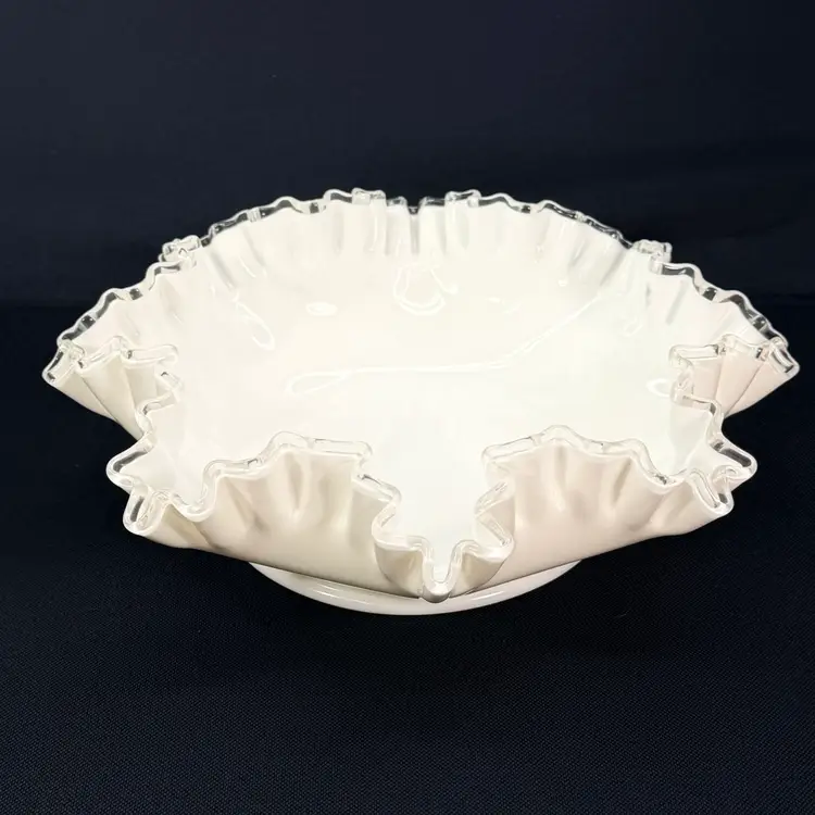 Fenton Silvercrest Bowl As Is