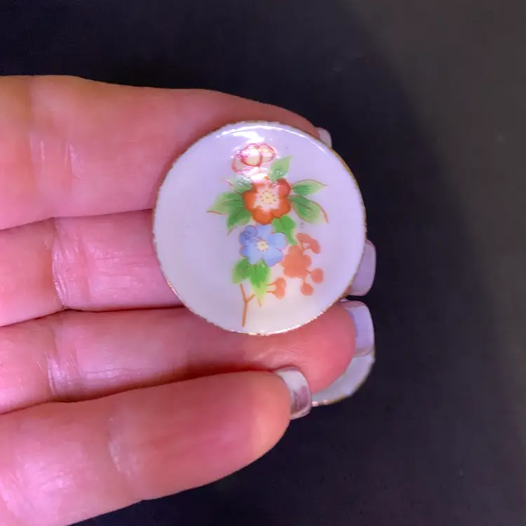 Pair of Miniature Plates Ceramic
