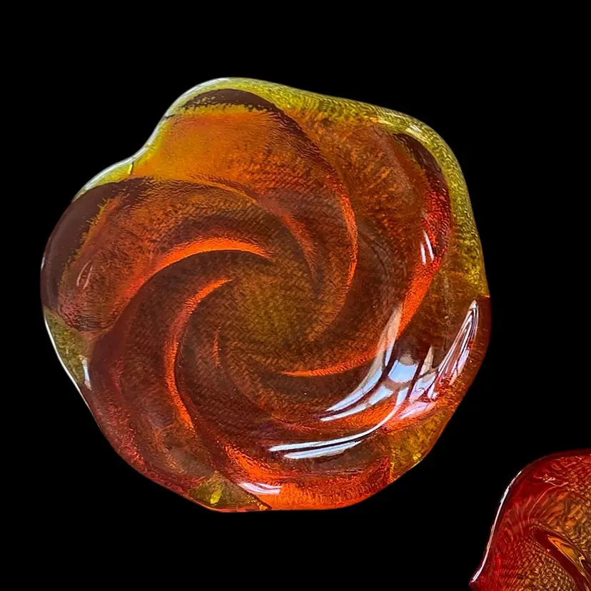 Vintage Fenton Art Glass Tangerine Bowl