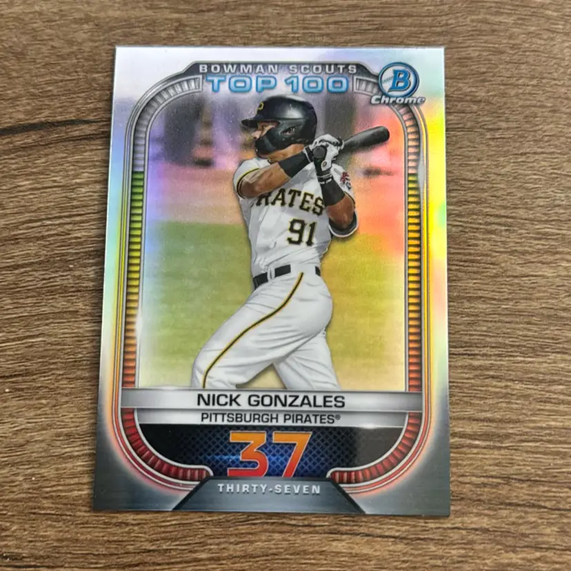 Nick Gonzales
2022 Bowman Scouts Top 100
Pittsburgh Pirates 