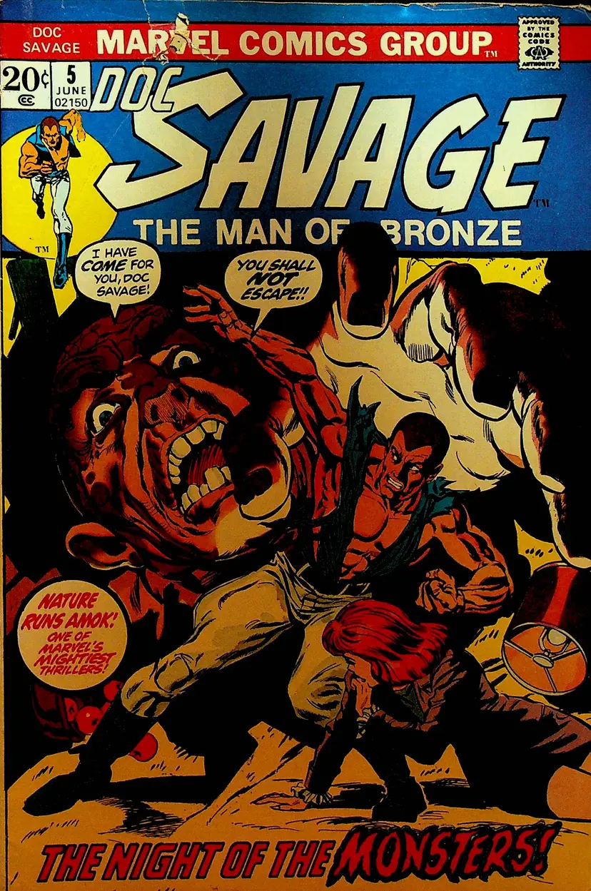 Doc Savage 5 Marvel Comics The Man of Bronze