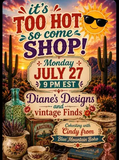 Vintage Variety New Products W/ Dianesdesignsandvintagefinds & Blue Mountains BOHO