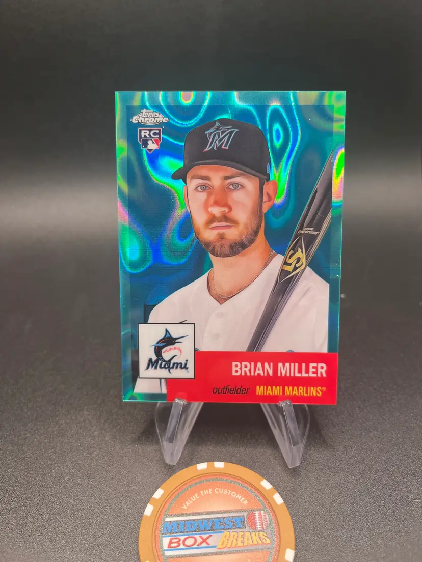 Brian Miller Topps Chrome Platinum Anniversary Miami Marlins