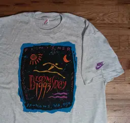 vintage 90s Nike Swoosh Bloomsday Finisher t shirt 2XL 50/50 marathon running