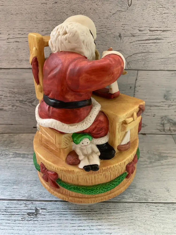 Christmas Santa Claus Musical Figurine Making Toys