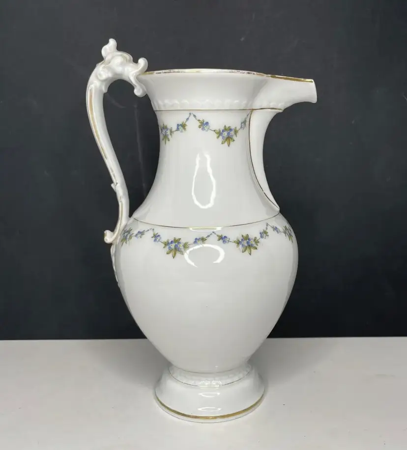 Antique Tressemann Vogt T&V Limoges Dragon Handle Chocolate Pot Coffee Teapot