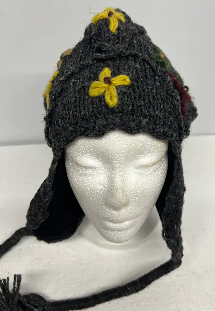 12 New 100% Hand Made Nepal Wool Hats Colorful w Dread Locks