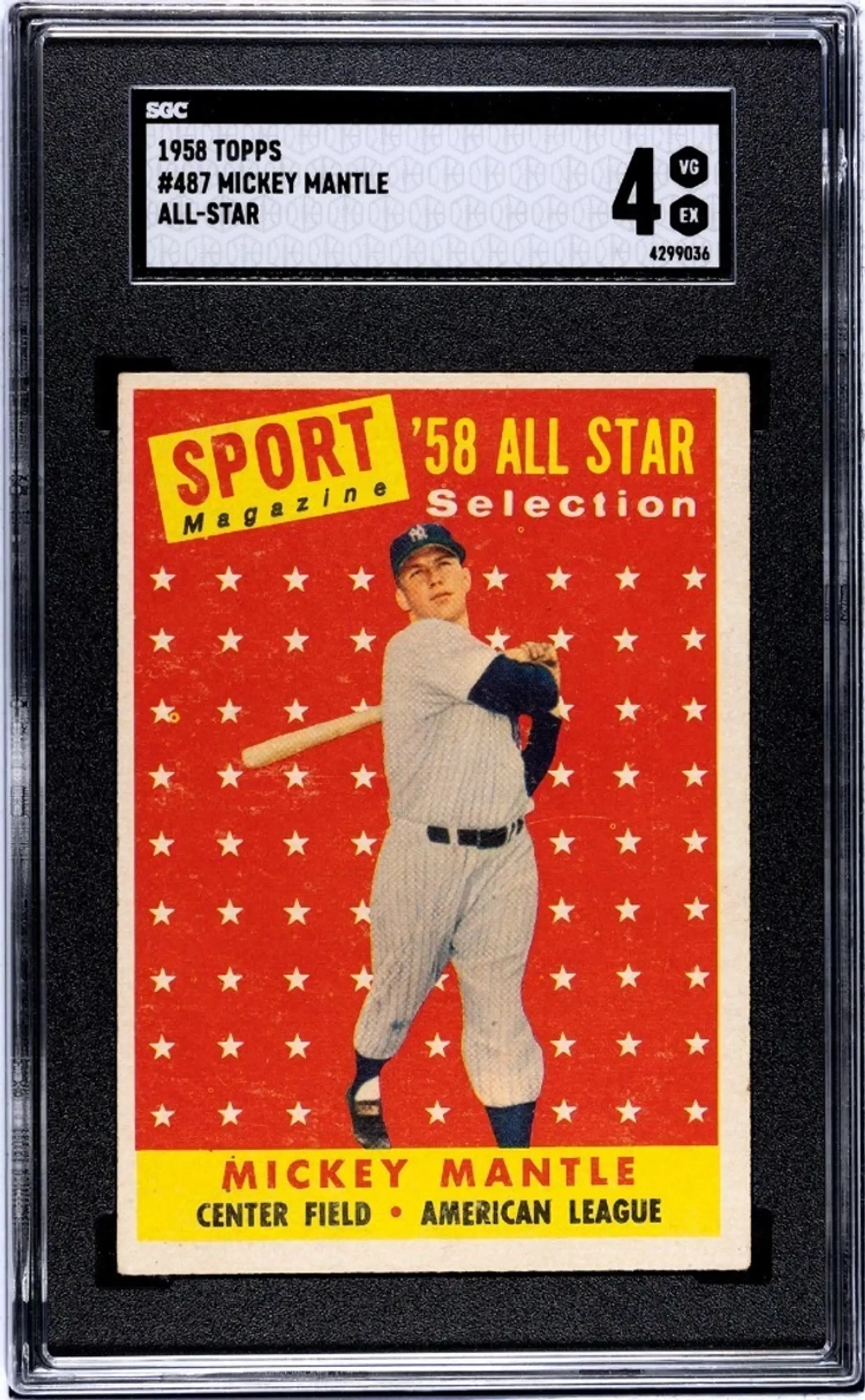 Mickey Mantle's 1958 Topps All-Star Gem