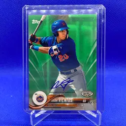 2018 Pro Debut Mark Vientos Auto Green 
/99 New York Mets