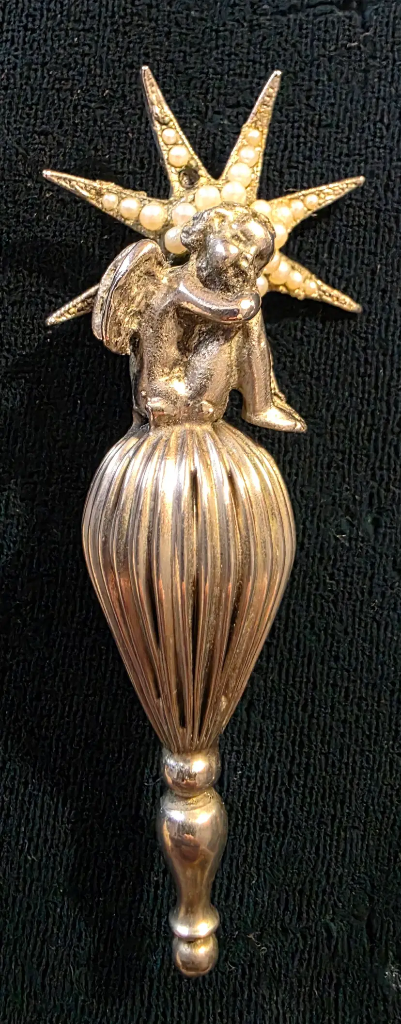 Vinyage Cherub or Angel Sceptre Brooch.