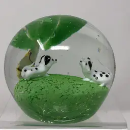 Dalmatian Puppy Pals Sulphide Paperweight