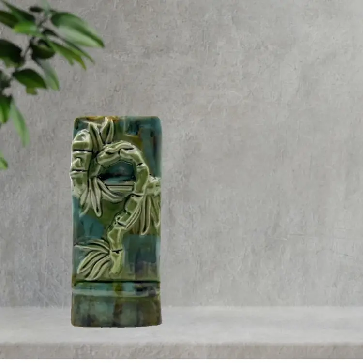 POTTERY VASE PLANTER
EMBOSSED BAMBOO