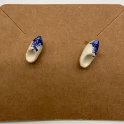 Teeny Tiny Holland Clog Ceramic Pierced Earrings