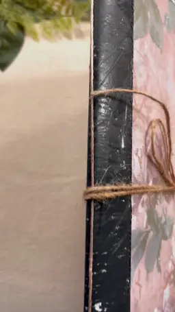 Handmade Purple Floral Notebook (Junk Journal Style)