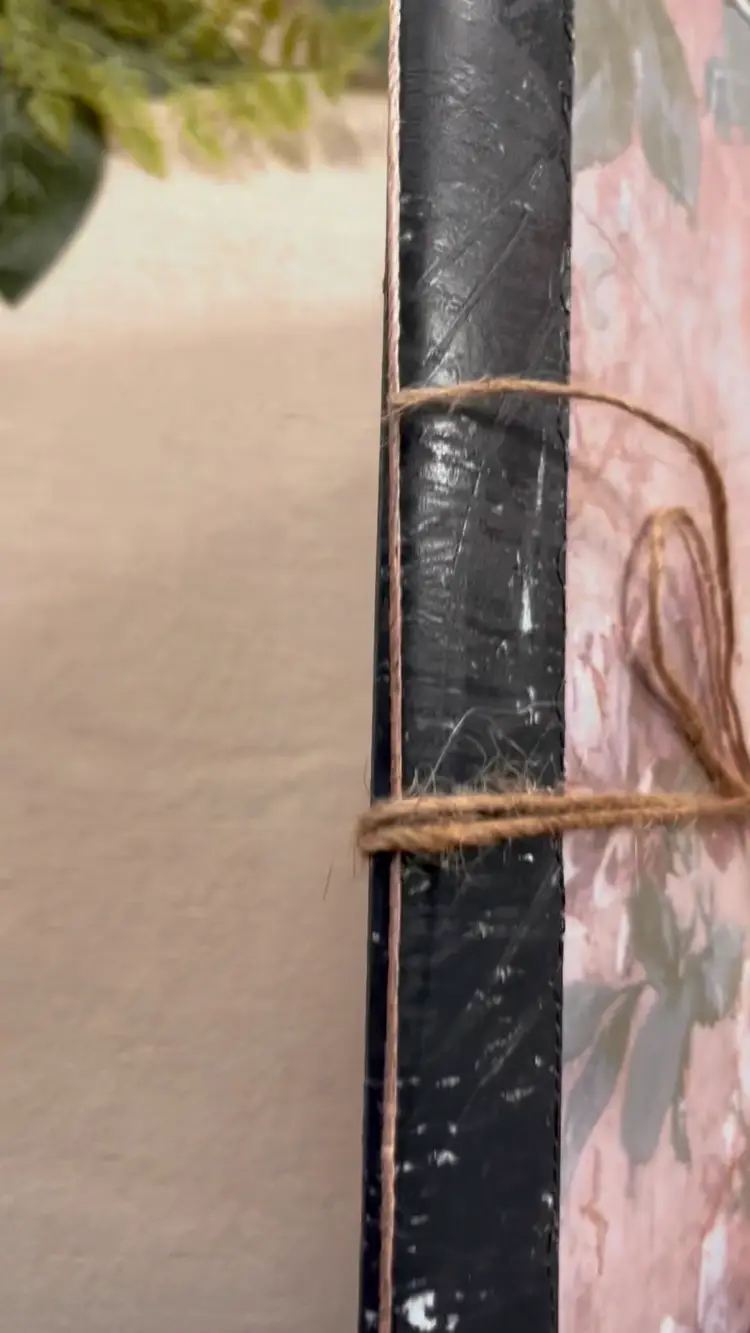 Handmade Purple Floral Notebook (Junk Journal Style)