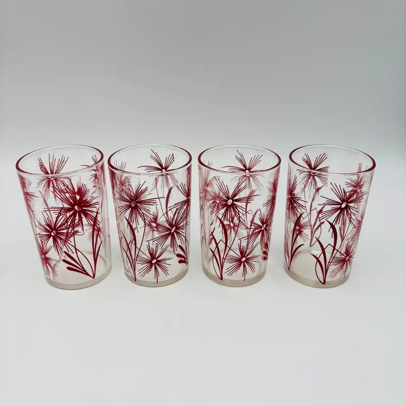 Vintage Swanky Swig-Kraft Cornflower Red by Hazel Atlas for Kraft Foods 1947