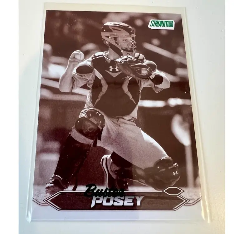 Buster Posey Stadium Club Sepia San Francisco Giants