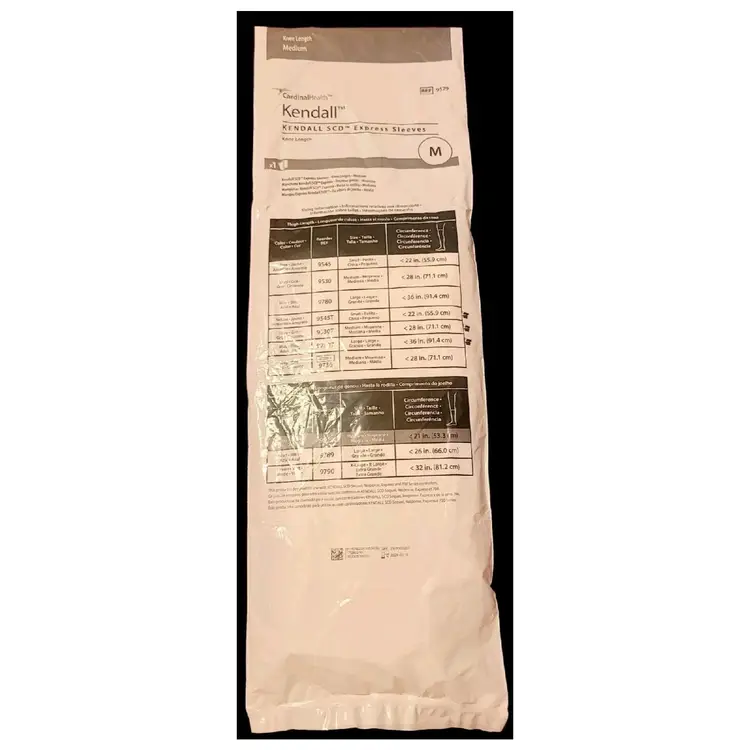 Kendall Express SCD Med Knee Length Compression Sleeve Garment- REF 9529. New
