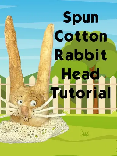 Spun Cotton Rabbit Head Tutorial w/ConnieCreates