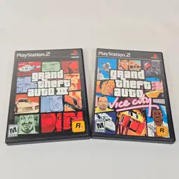 Lot of 2 PlayStation 2 Games – Grand Theft Auto III & Vice City PS2