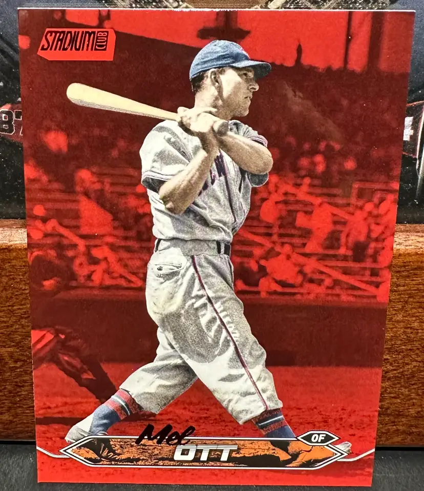 Mel Ott Red Foil 2024 Stadium Club 120 New York Giants