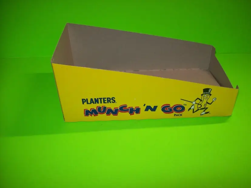 Planters Peanuts Mr Peanut Munch N Go Snack Display Cardboard Foldout Promo
