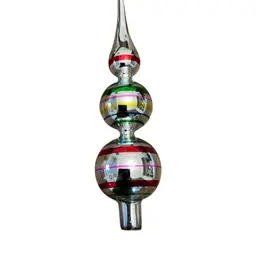 Kurt s. Adler “Early Years” Glass Tree Topper