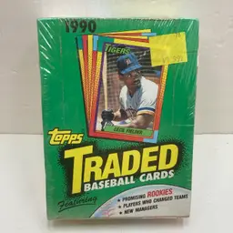 1990 Topps Traded Baseball Cards Wax Box Factory Sealed