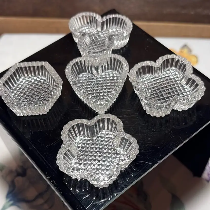 124. Salt Cellars Pressed Glass