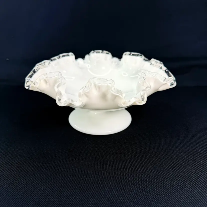 Fenton Silvercrest Footed Compote