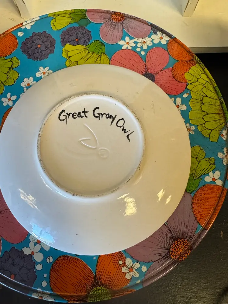 Great Gray Owl Decorative Small Plate