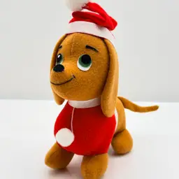 Dakin Fun Farm Vintage Stuffed Christmas Dog Plushie