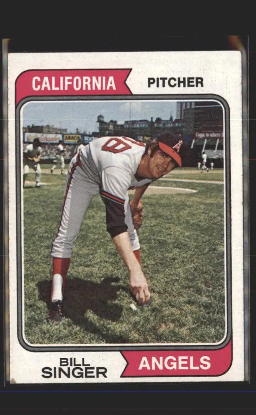 1974 Topps #210 Bill Singer - (pk5) - California Angels