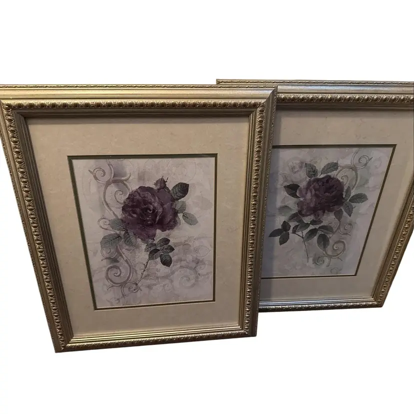 Croscill Chambord Framed Wall Art - Coordinating Bathroom or Bedroom Decor