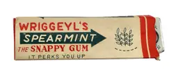 Vintage Japan Snappy Gum Toy Wriggeyl's Spearmint Joke Prank Gag Novelty