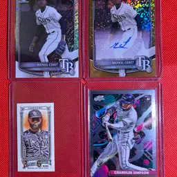 Tampa Bay Rays Team Lot - Auto, #, Cosmic, Sp