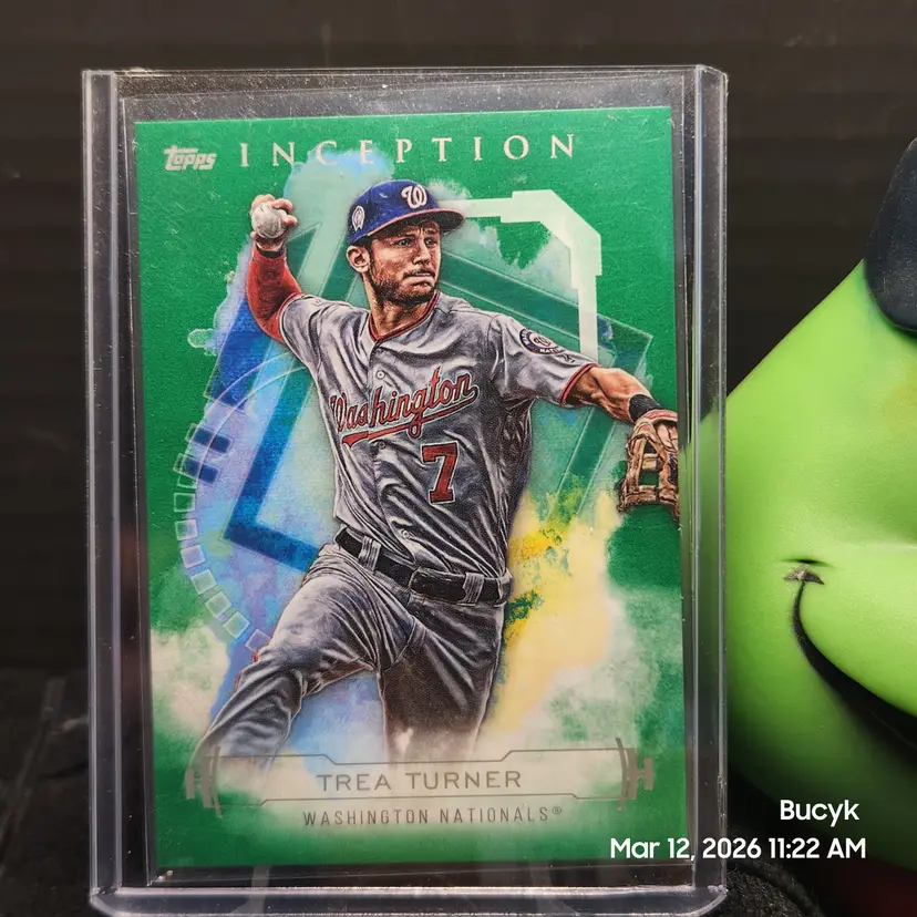 2019 Topps Inception Green - Trea Turner Washington Nationals