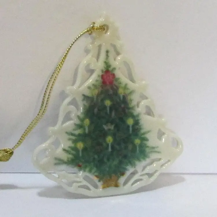 vintage Lenox Victorian Lace Christmas tree ornament
