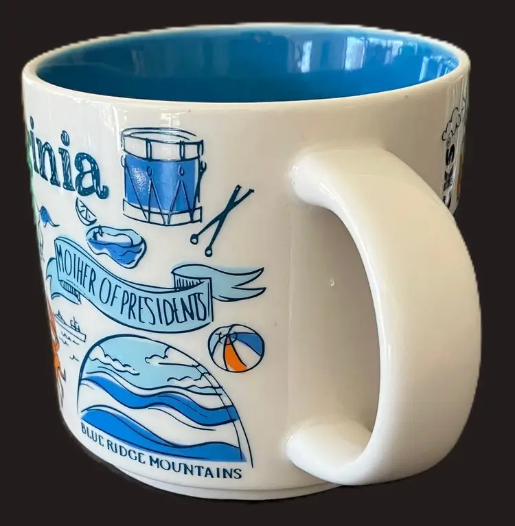 2018 Starbucks Ceramic Virginia Been There Series Mug Coffee Tea