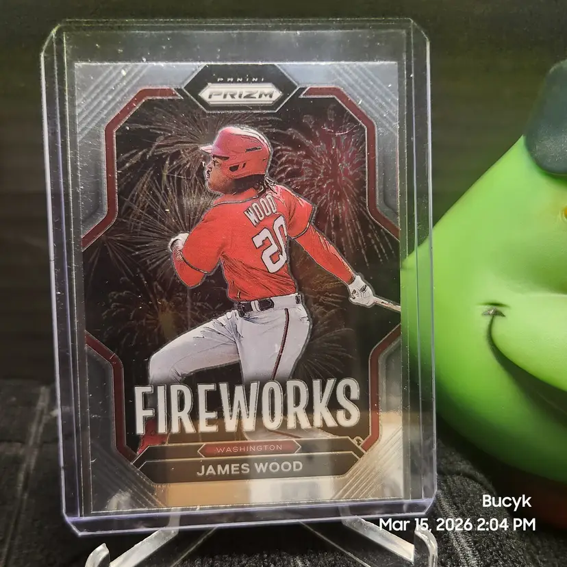2023 Panini PRIZM Fireworks - James Wood Washington Nationals