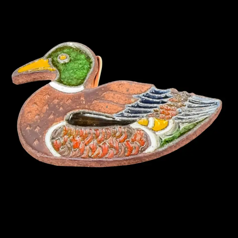 Little John Ceramic Stoneware, Handmade Mallard Duck Walking