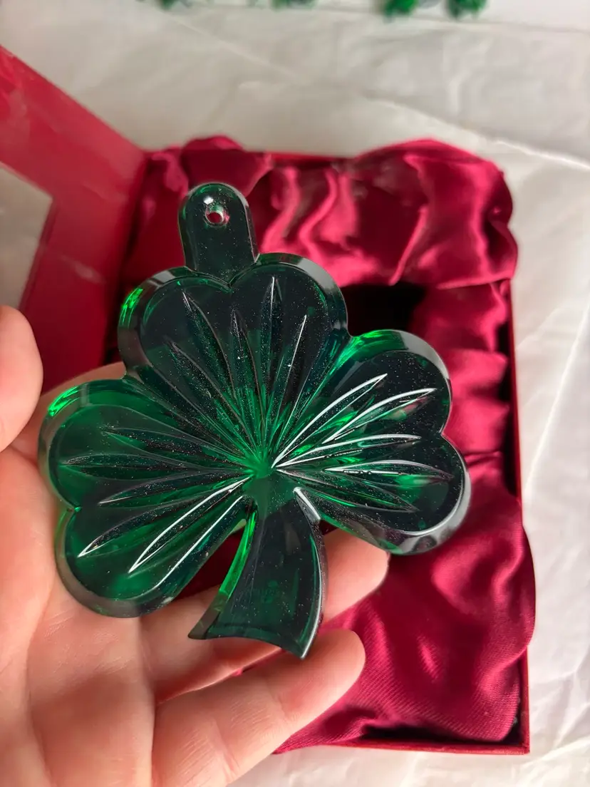 Waterford Crystal Shamrock Ornament
