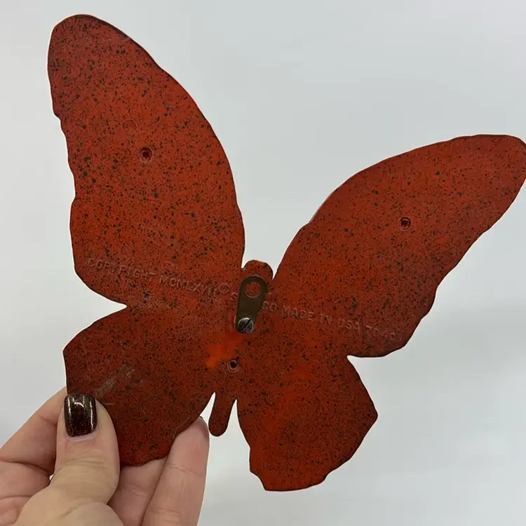 Syroco Vintage Butterfly Wall Hanging Pair 6.5”