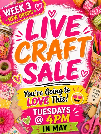     Come SHOP This Craftroom With Me LIVE! 