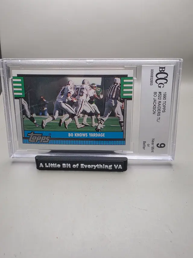 Bo Jackson #522 1990 Topps BCCG 9