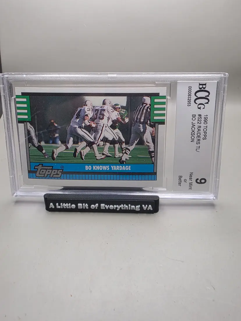 Bo Jackson #522 1990 Topps BCCG 9