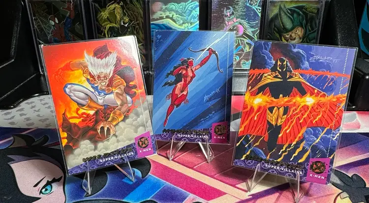 1994 Fleet Ultra Marvel 3 Card lot Featuring Wildside, Moonstar, And Reignfire