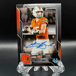 Carson Beck 2025 Bowman U Chrome Autograph Miami Hurricanes